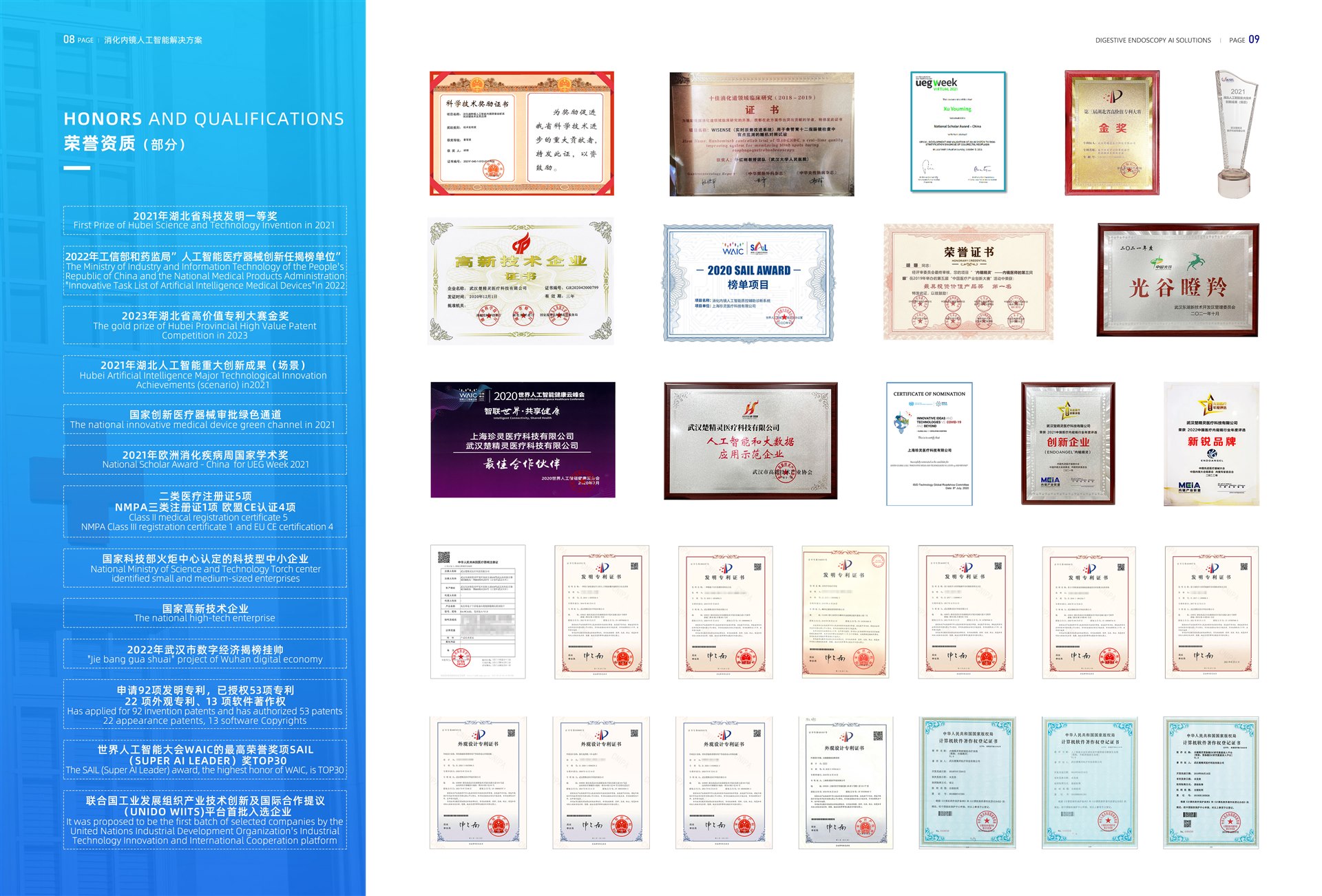 honors certifications